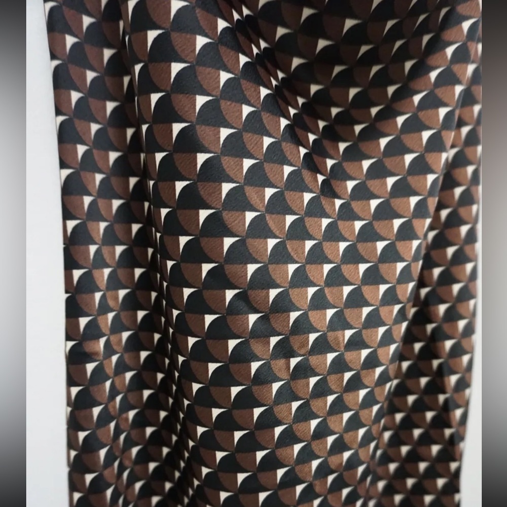 Banana Republic Cowl Neck Satin Slip Valley Printed Midi Dress XS - Picture 5 of 8